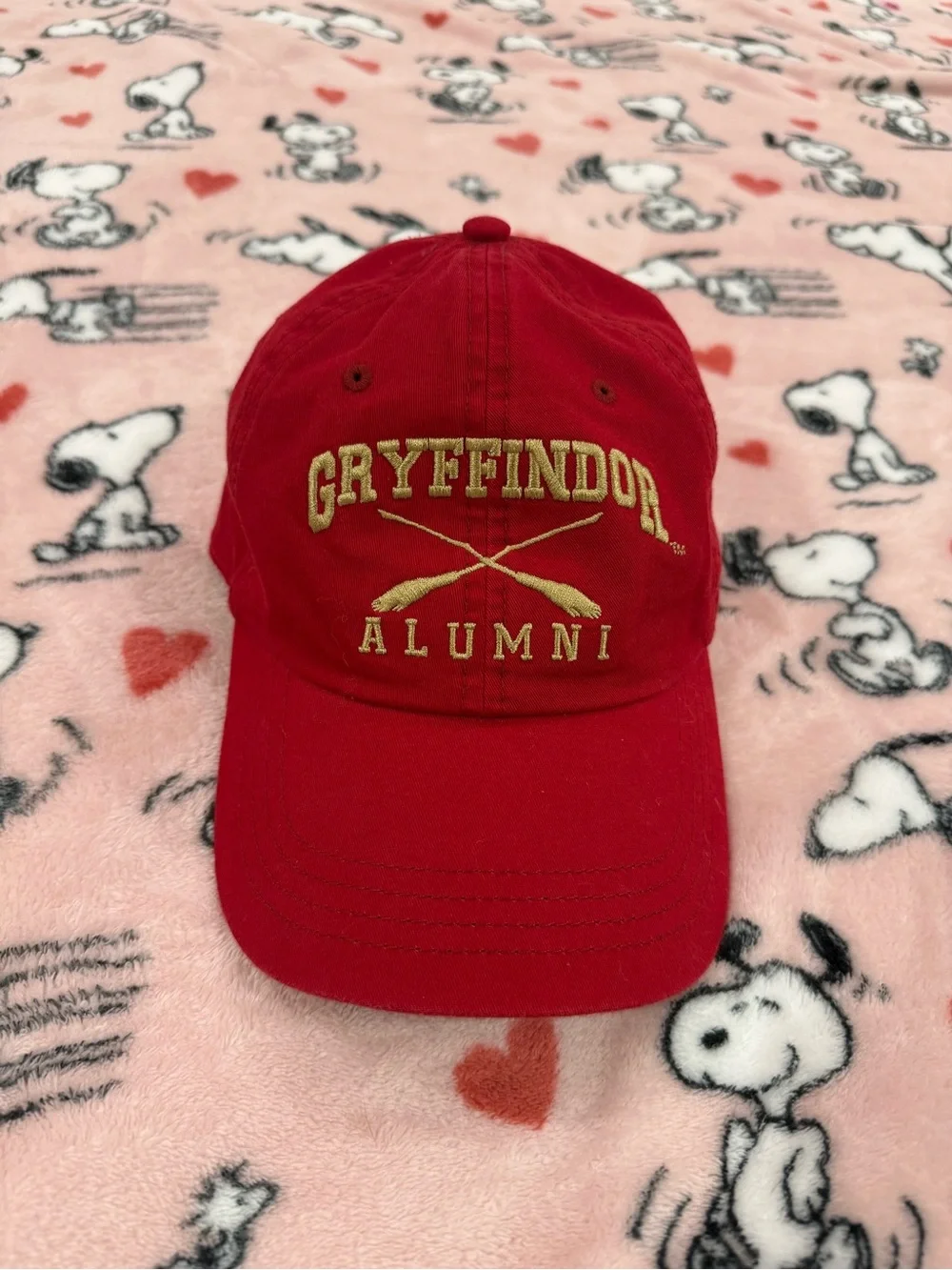 Warner Bros. Gryffindor Red Baseball Hat with Gold Embroidery